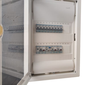 HAGER Μονοφασικός Πίνακας με Διαφανές Πορτάκι